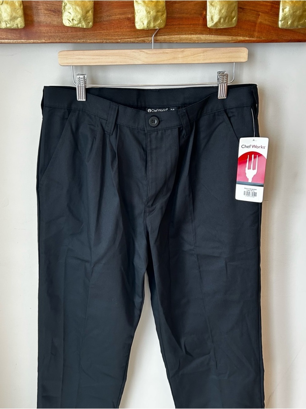 🟢 5 for $25 🟢 Chef Works Black Pants Size 34 BNWT